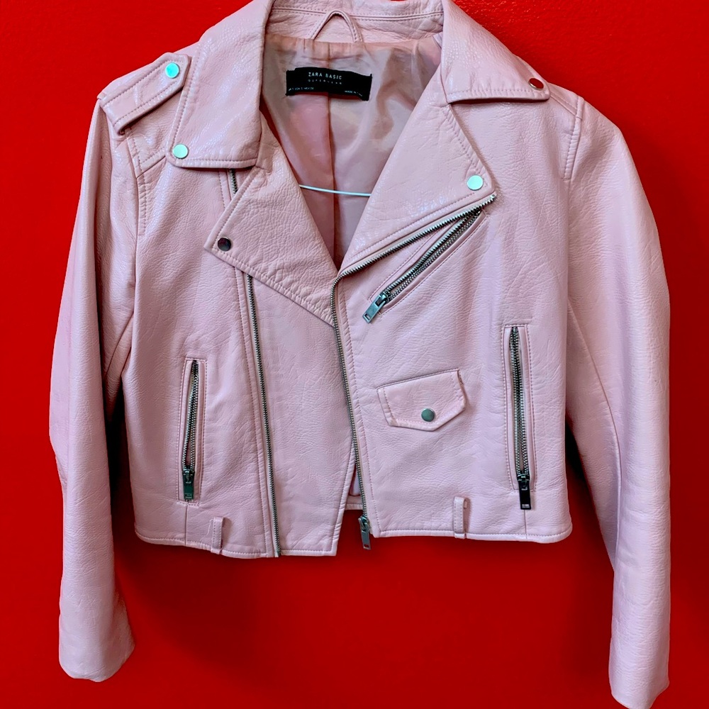 Pink Zara Basic Outerwear Jacket - image 1